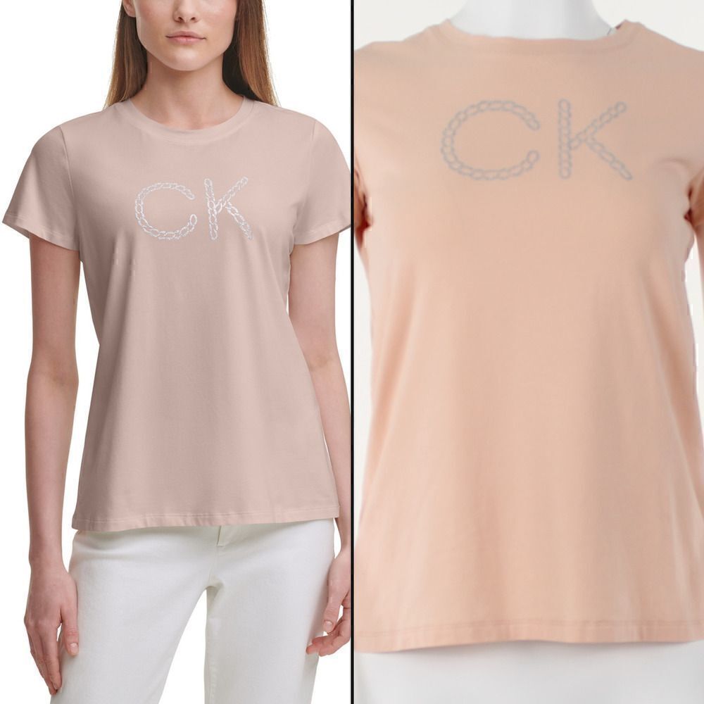 Calvin Klein Metallic Chain Logo T-Shirt